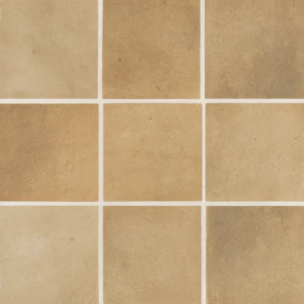 Celine 4" x 4" Matte Porcelain Floor & Wall Tile in Cotto