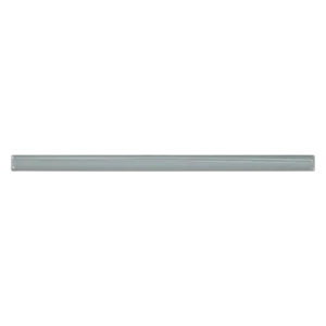 Marin 0.5" x 12" Jolly Miter Edge Ceramic Trim in Misty Blue