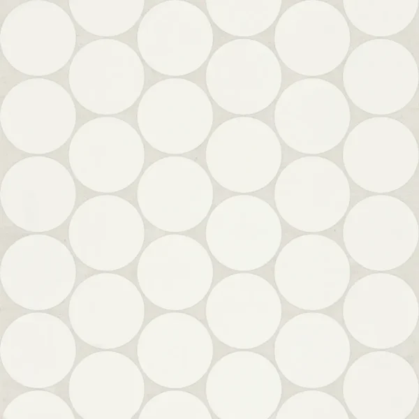 Marin 2" Penny Round Matte Porcelain Mosaic in Pearl White