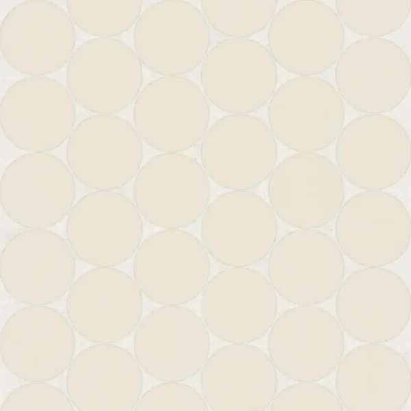 Marin 2" Penny Round Matte Porcelain Mosaic in Sand Dollar
