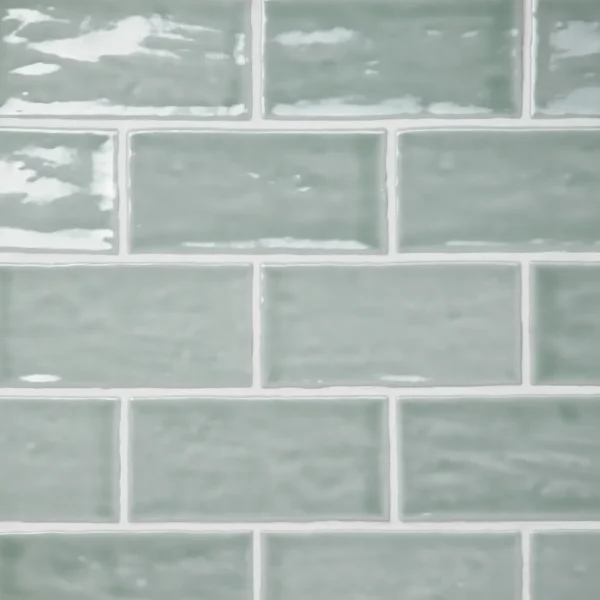 Marin 2.5" x 5" Ceramic Wall Tile in Aloe Green