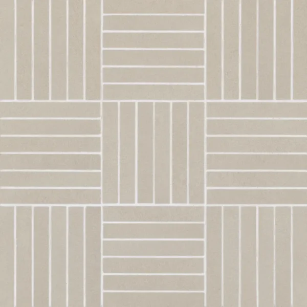 Sahara .5" x 4" Matte Crosshatch Porcelain Mosaic Tile in Grey