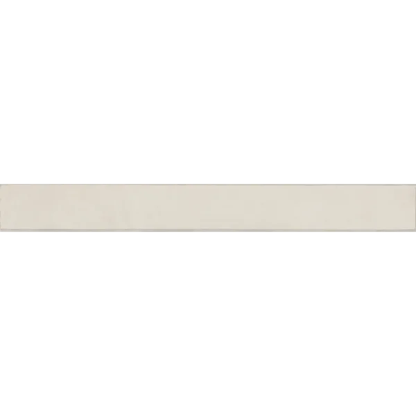 Sahara 3" x 24" Matte Bullnose Porcelain Tile in White
