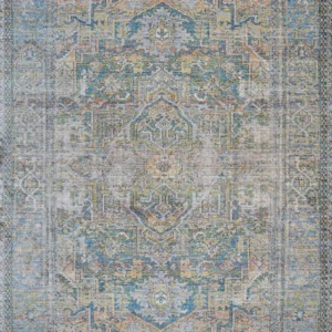 Halli Antique Lavar  Sky Blue-Stone-Multi