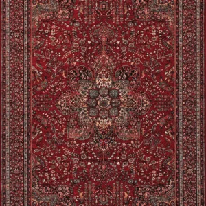 Kashimar All Over Center Medallion  Antique Red
