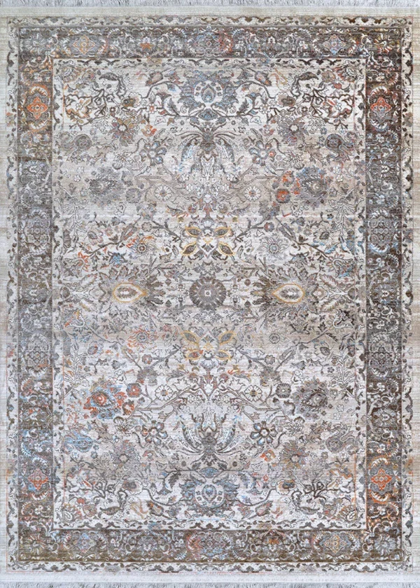 Halli Floral Kashan  Beige-Mocha