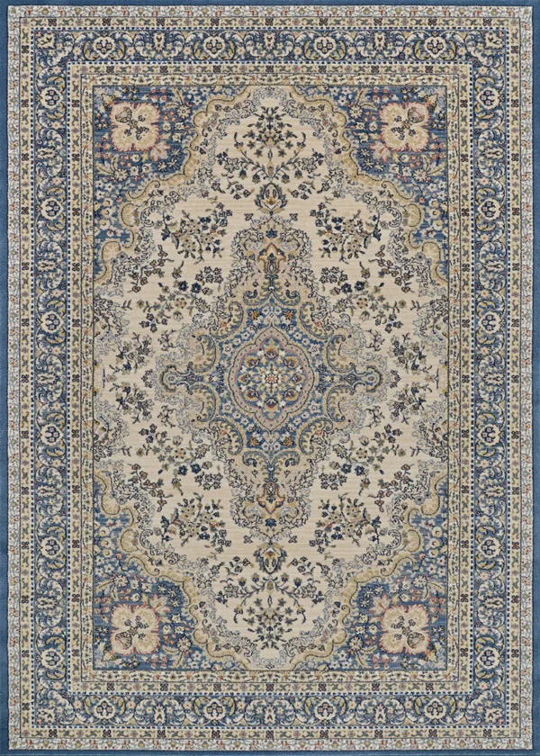 Old World Classics Floral Tabriz  Alabaster-Powder Blue