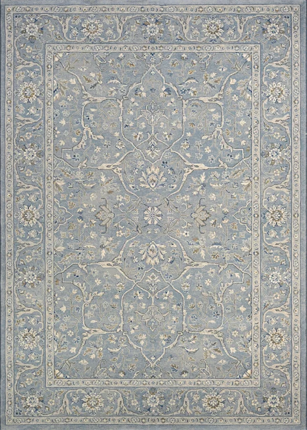 Sultan Treasures Floral Yazd  Slate Blue