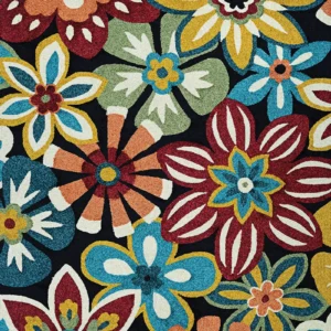 Covington Geranium  Navy-Multi