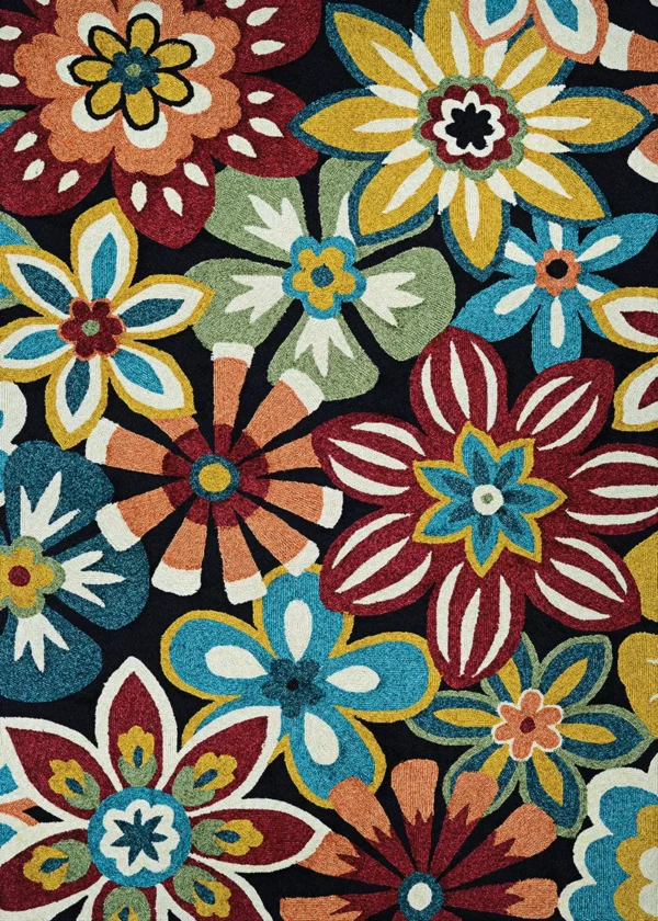 Covington Geranium  Navy-Multi