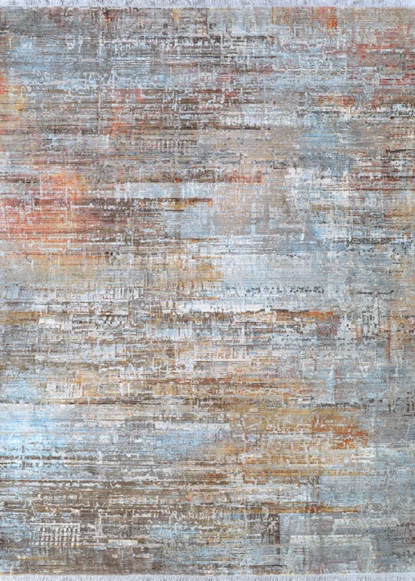 Halli Modern Edge  Sky Blue-Multi