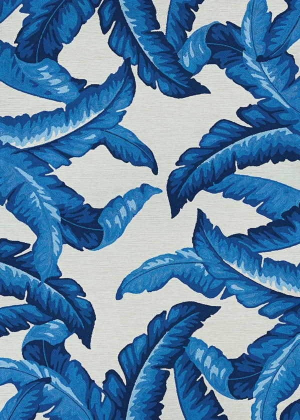 Covington Palm Leaves  Blue