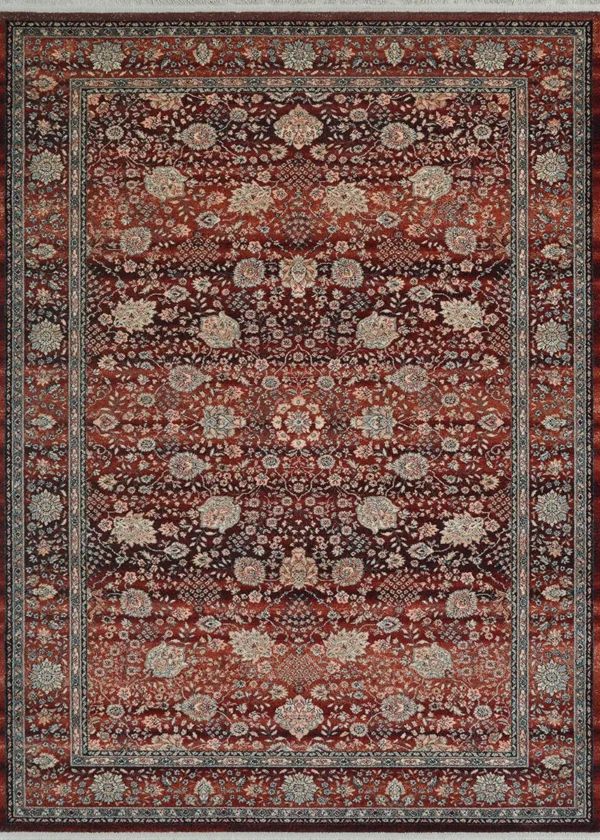 Kashimar Floral Vase  Rust