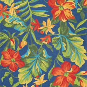 Covington Tropical Orchid  Azure-Forest Green-Red