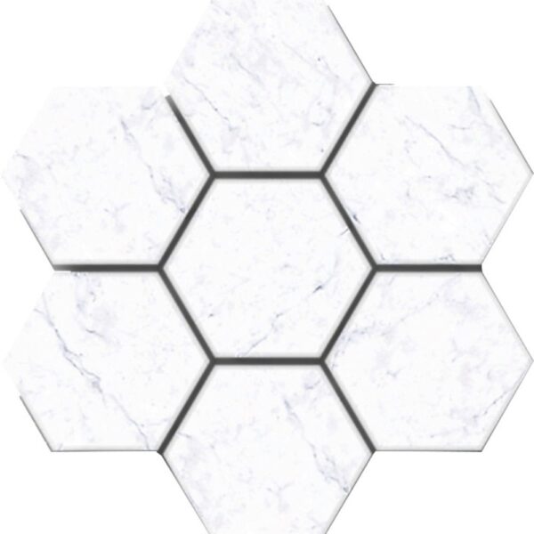 Carrara Hexagon Mosaic Satin