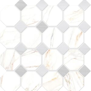 Cava Octagon Mosaic Satin