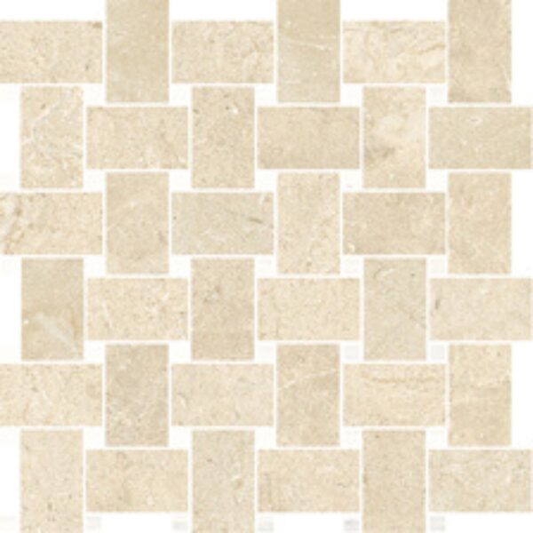 Crema Marfil Basketweave Polished