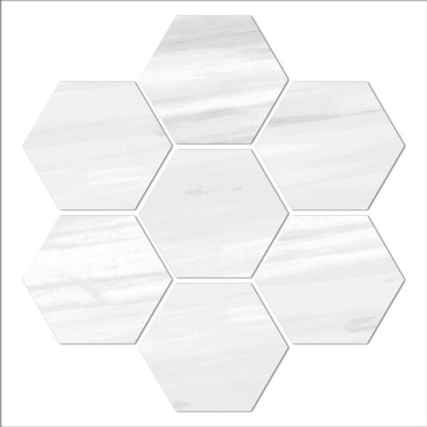 Dolomite Hexagon Mosaic Polished