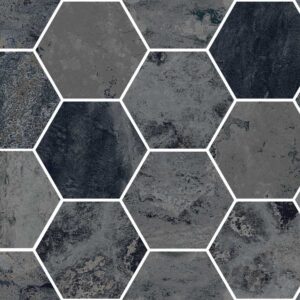 Night 3″ Hex Mosaic Matte