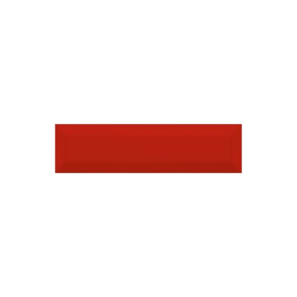 Red 3X12 Bevel Glossy