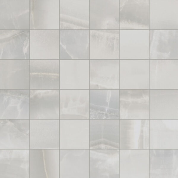 Silver 2X2 Mosaic Matte