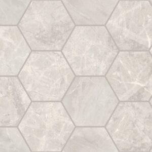 Silver 4″ Hexagon Polished