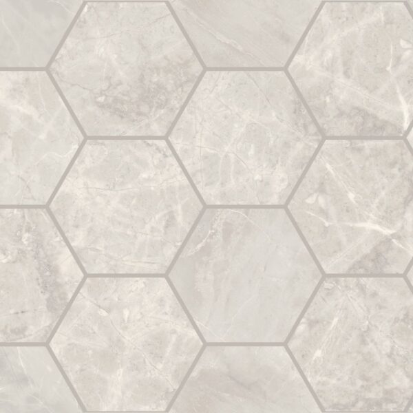 Silver 4″ Hexagon Polished