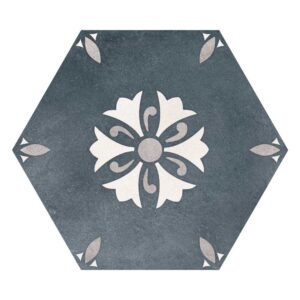 Teal Lily 8″ Hex Matte