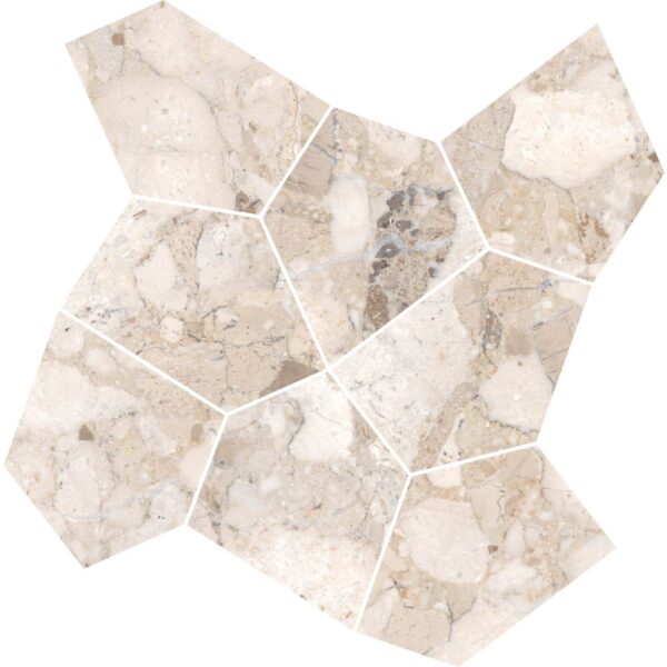 Beige Rock Mosaic Matte