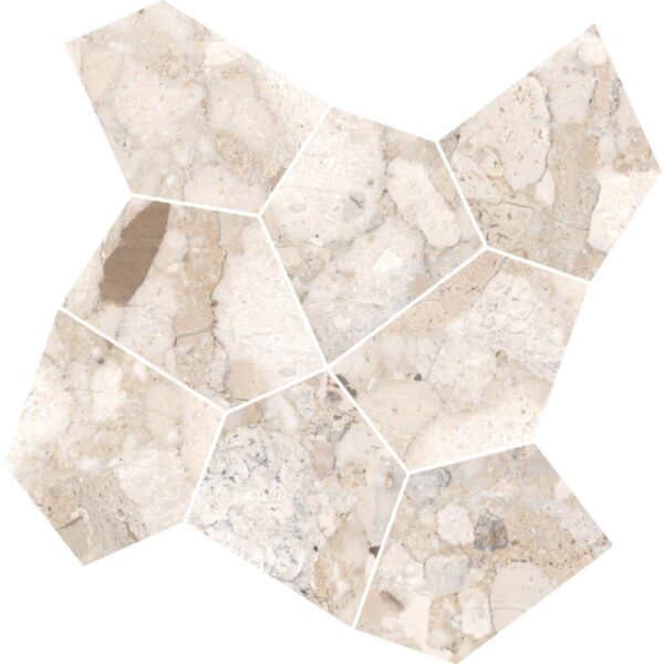 Grey Rock Mosaic Polished