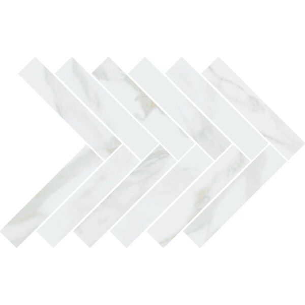 Calacatta Gold Herringbone Matte