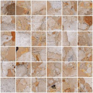 Gold 2X2 Mosaic Matte