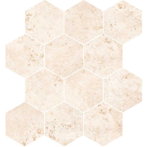 Tivoli Beige Hexagon Mosaic Matte