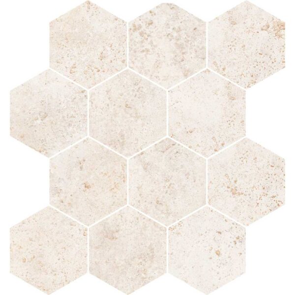 Tivoli Bianco Hexagon Mosaic Matte