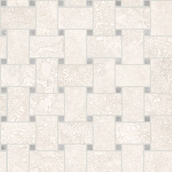 White Basketweave Polished